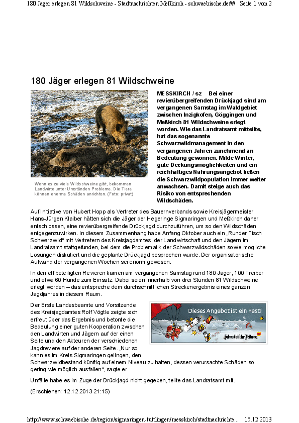 Pressebericht SZ vom 13.12.2013 pdf-preview
